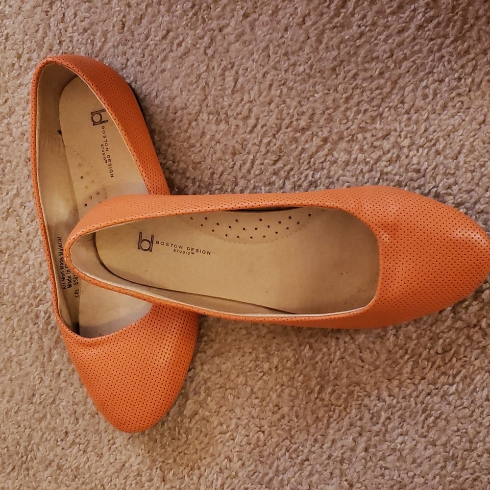 Orange flats